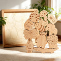 Jessruly® Wooden Safari Animal Puzzle Box