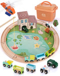 Jessruly® Wooden Train Track Set